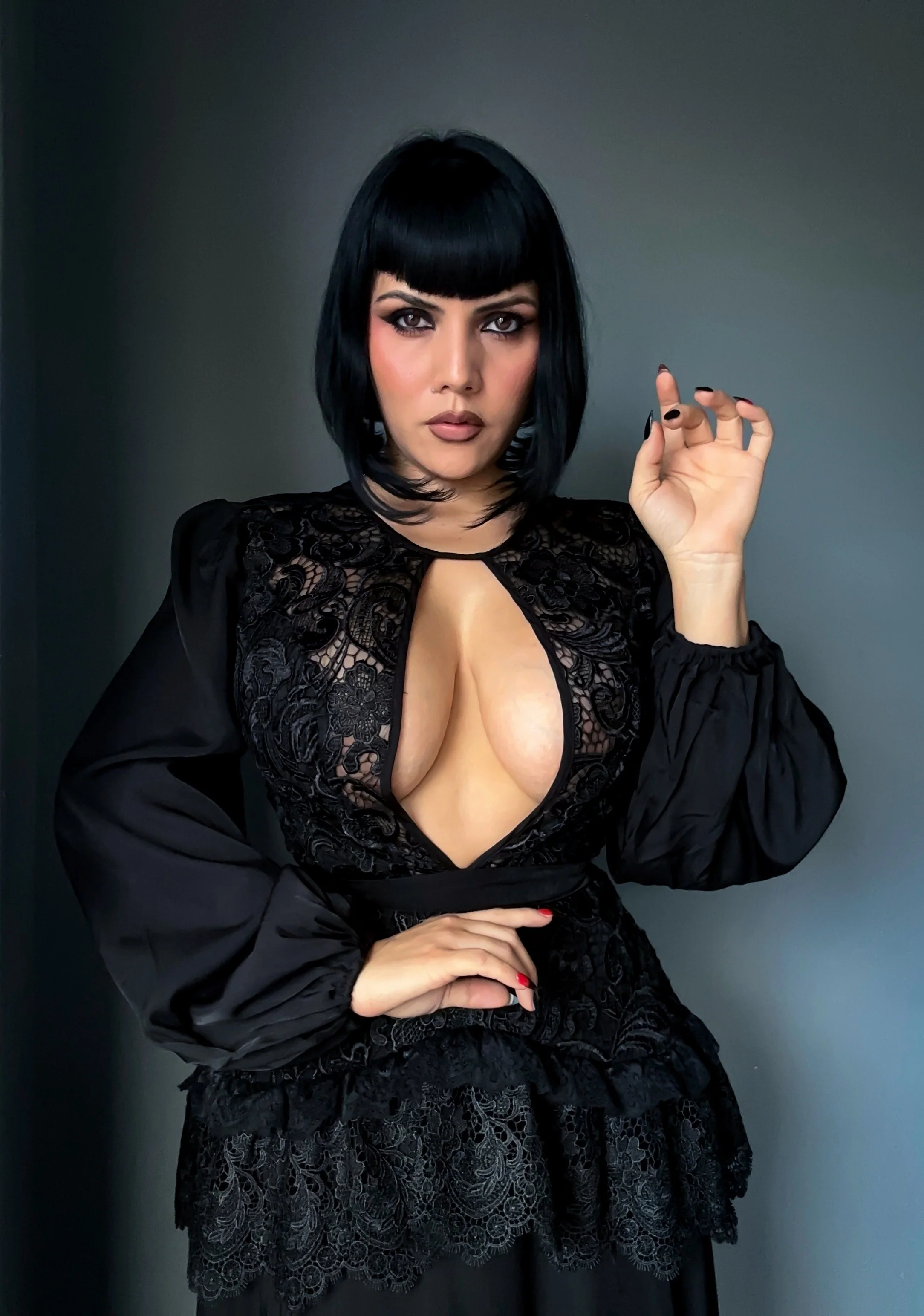 Lenore - Victorian Style Lace Maxi Dress - Image 15