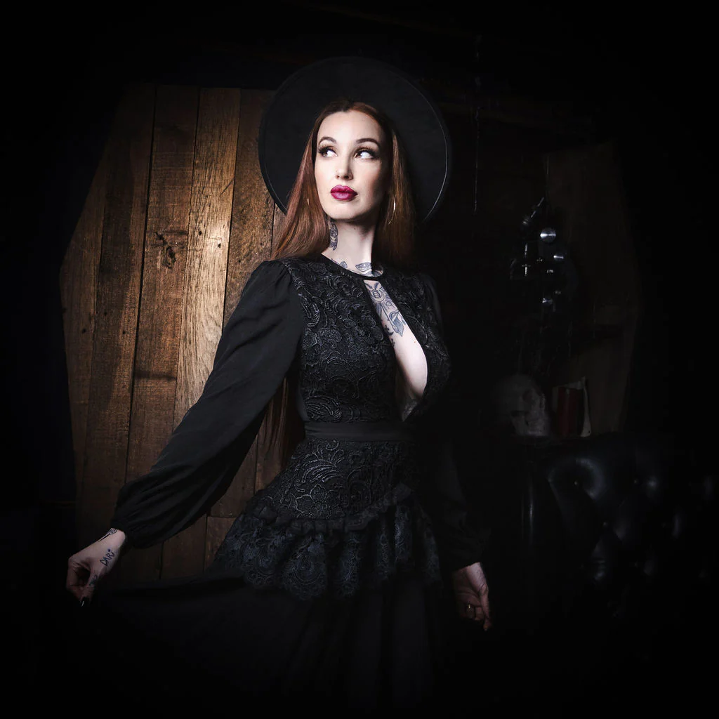 Lenore - Victorian Style Lace Maxi Dress - Image 6