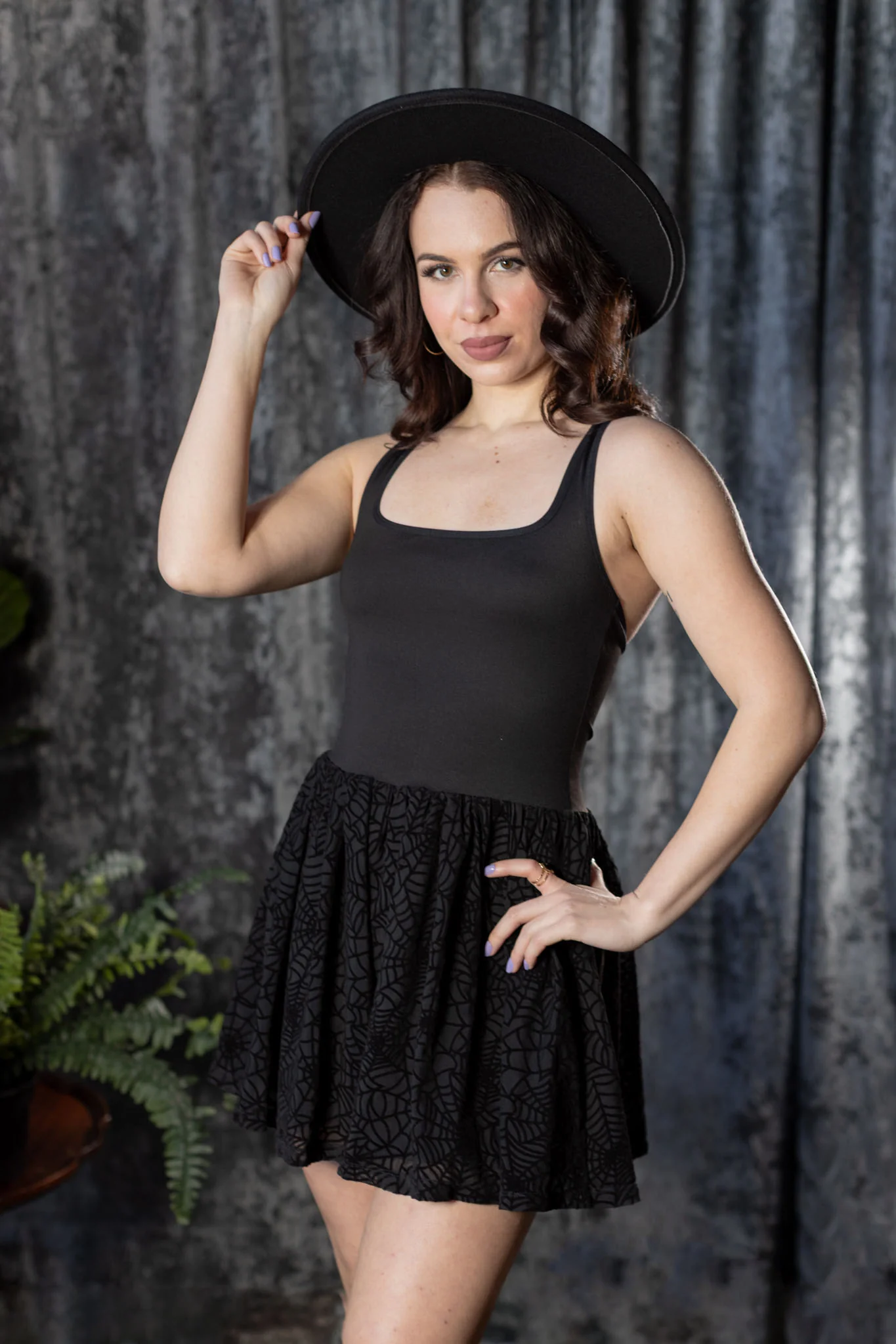 Morella - Sporty Spider Web Romper Dress - READY TO SHIP - Image 5
