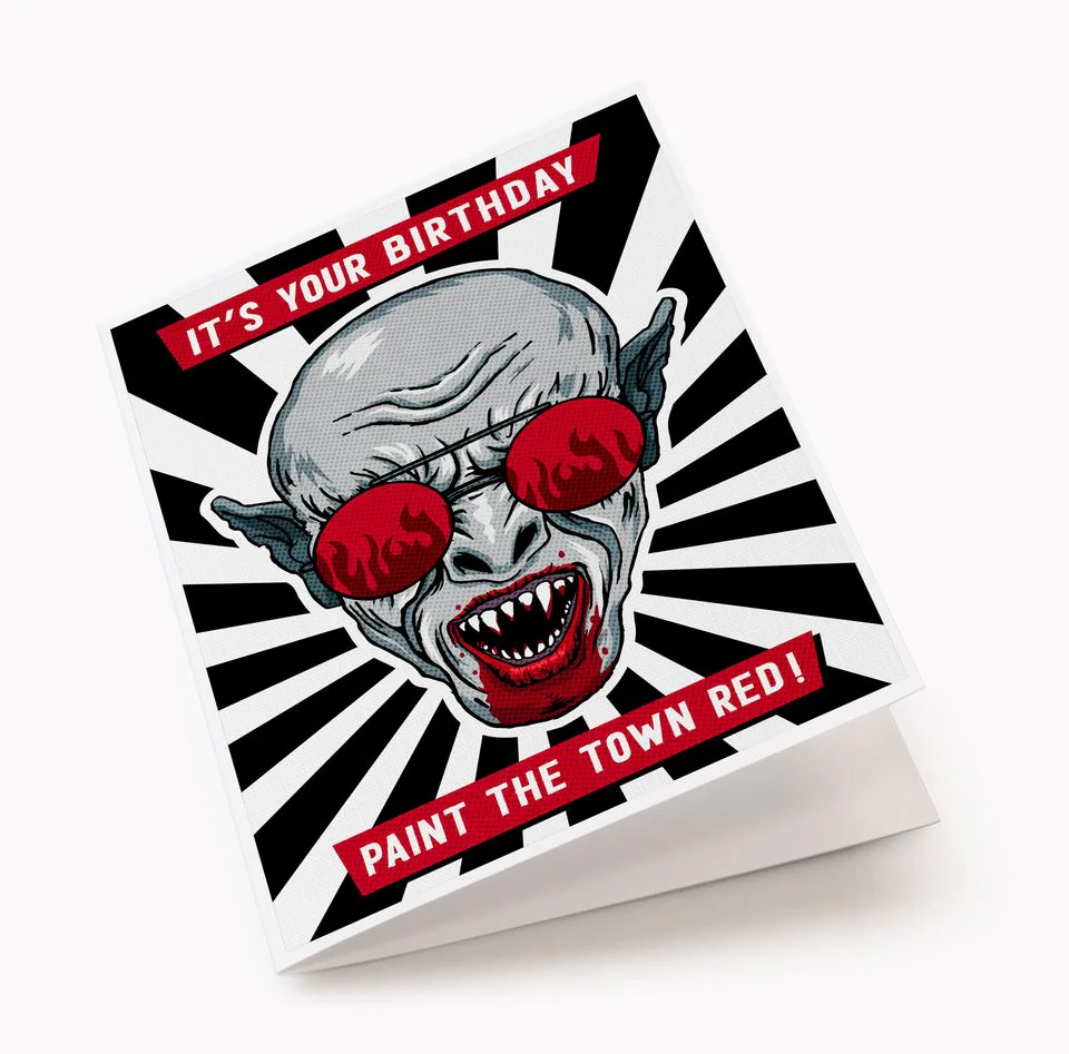 Nosferatu Fuego Birthday Card - Image 2