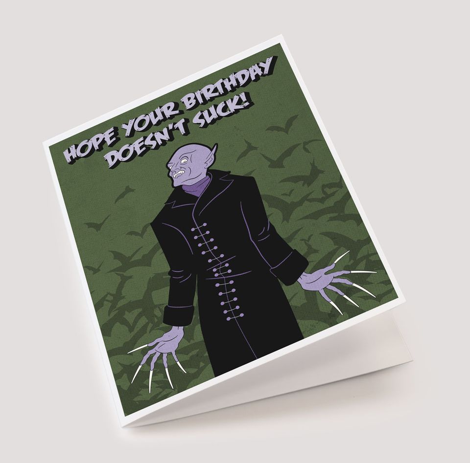 Nosferatu Vampire Birthday Card - Image 2