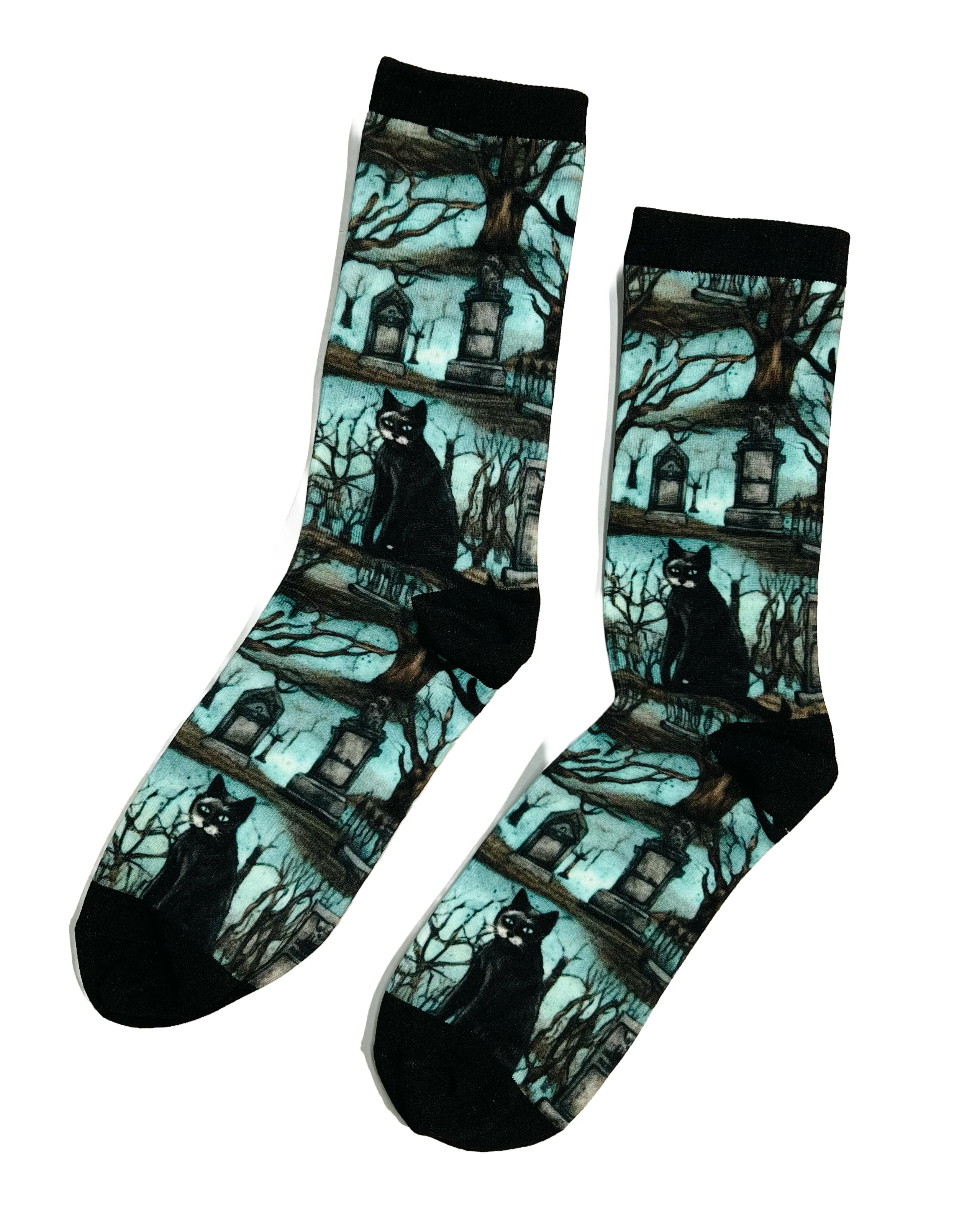 Novelty Socks - Cemetery Cats