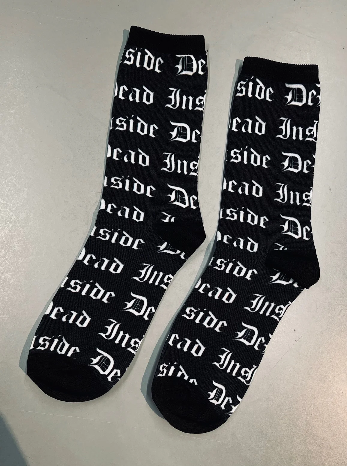 Novelty Socks - Dead Inside - Ready To Ship