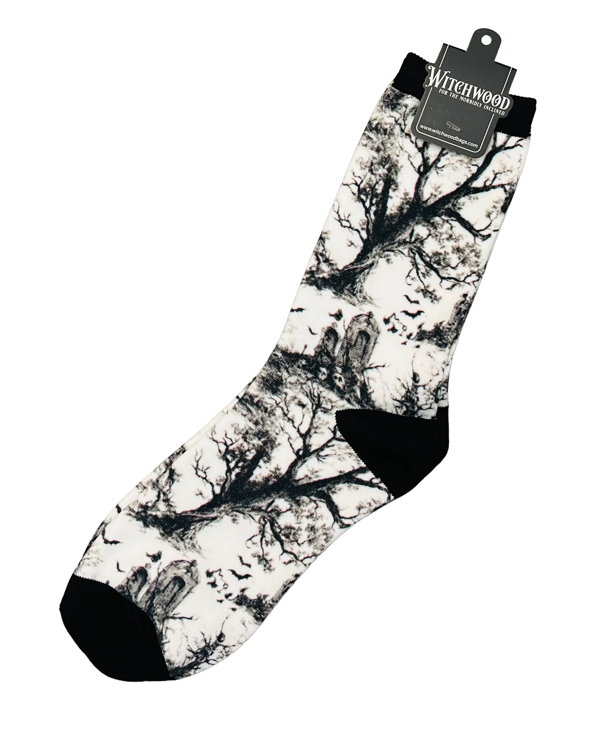 Novelty Socks - Graveyard Toile de Jouy