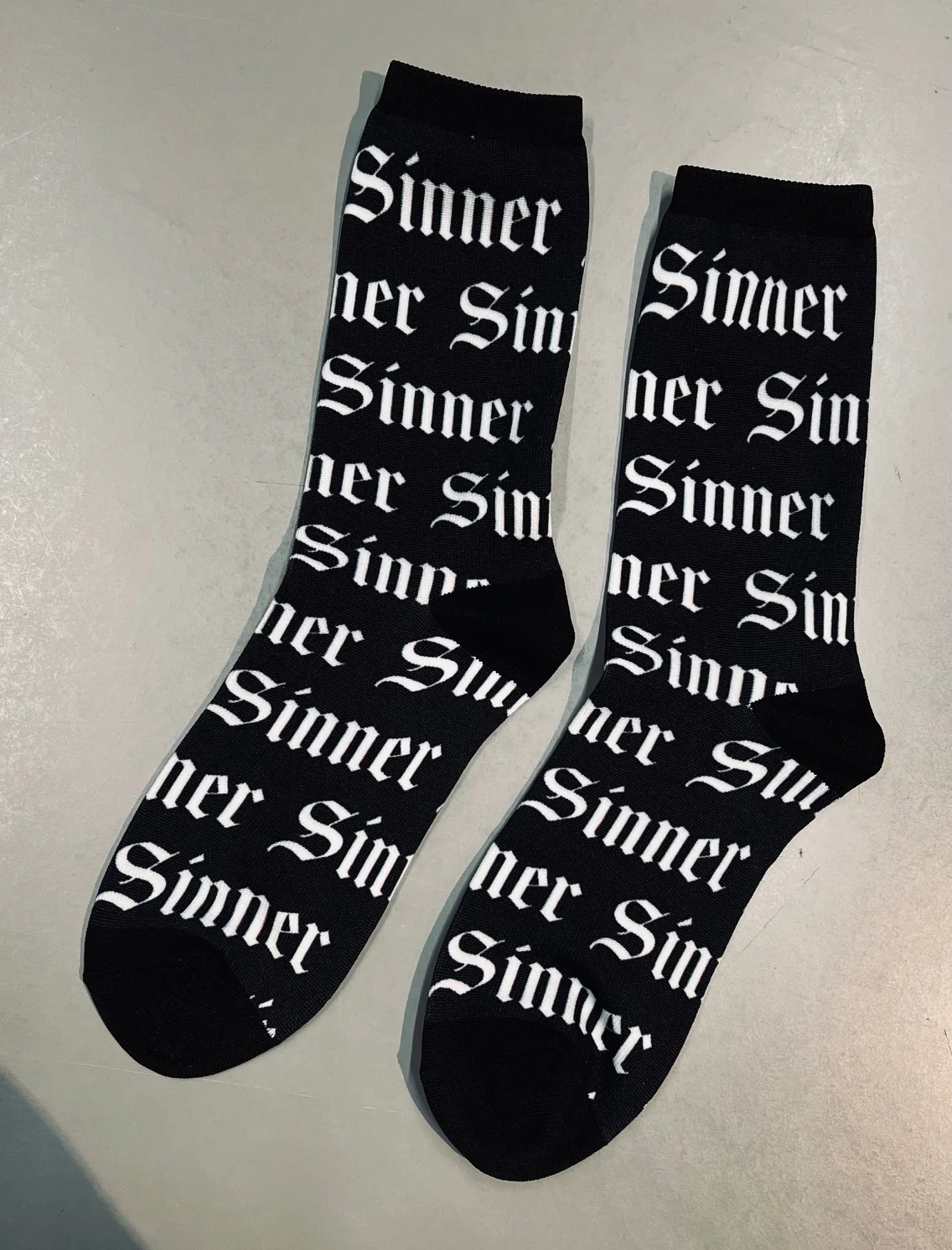 Novelty Socks - Sinner - Ready To Ship