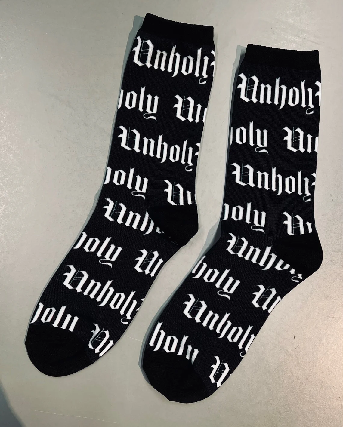 Novelty Socks - Unholy - Ready To Ship