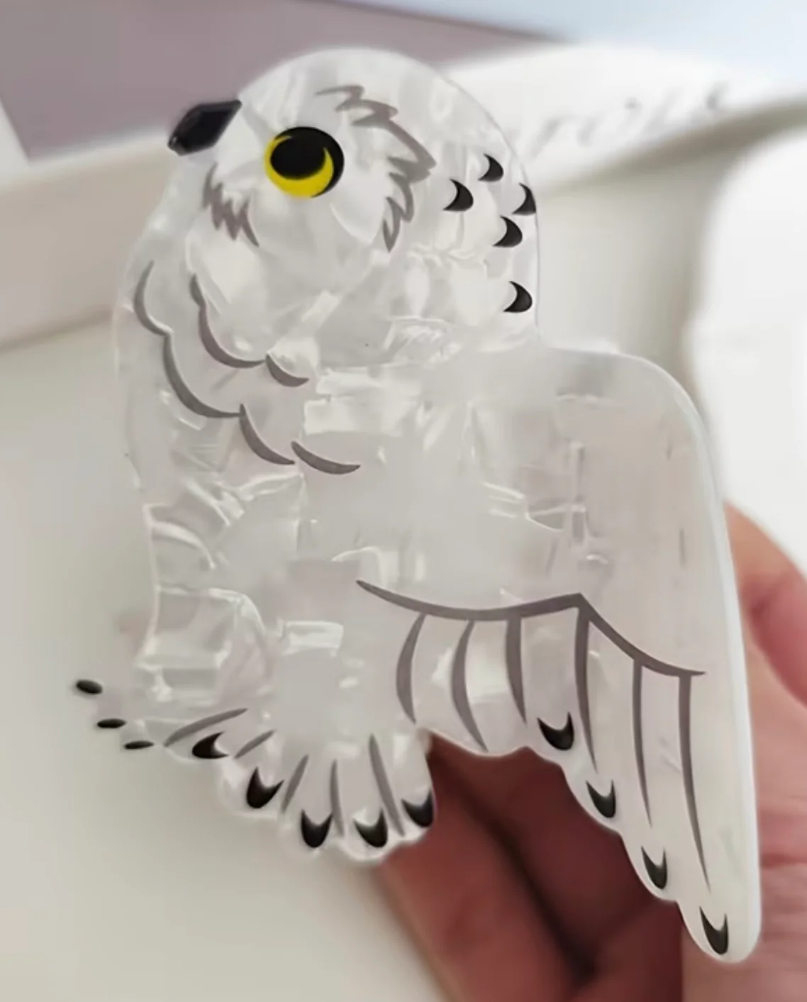 Owl Hair Clip - READY TO SHIP