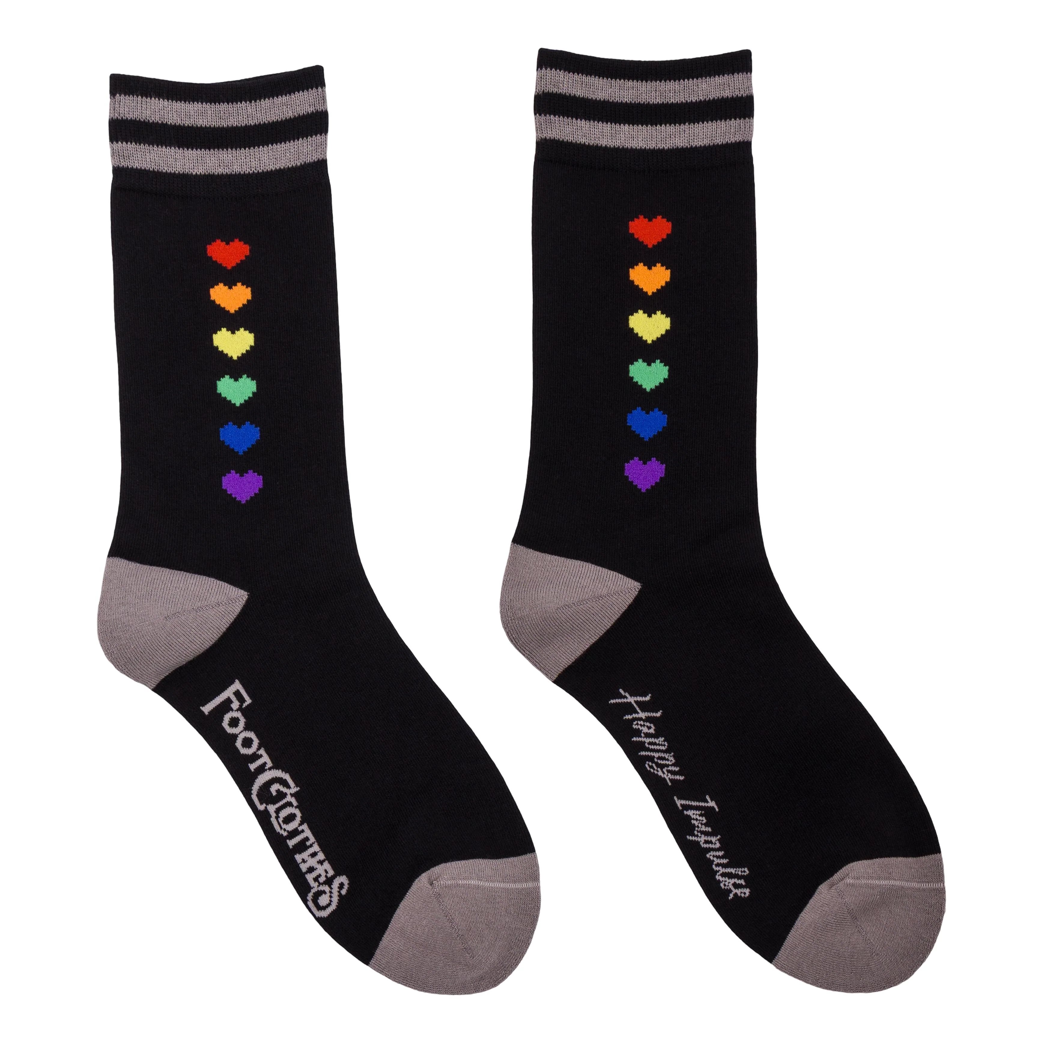 Pride Pixel Hearts Crew Socks - Image 3