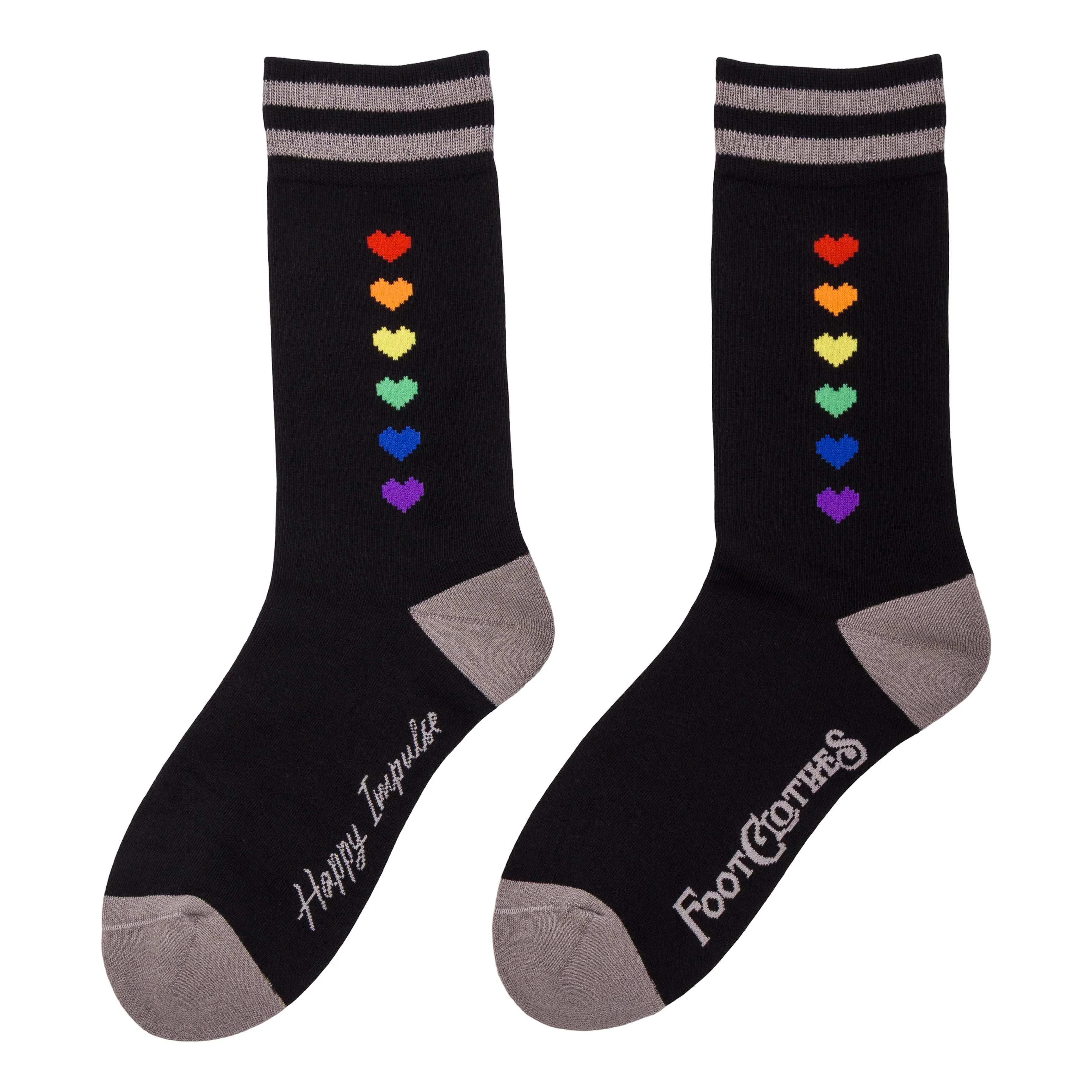 Pride Pixel Hearts Crew Socks - Image 4