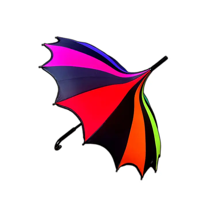 Rainbow Batwing Umbrella - READY TO SHIP - Image 2