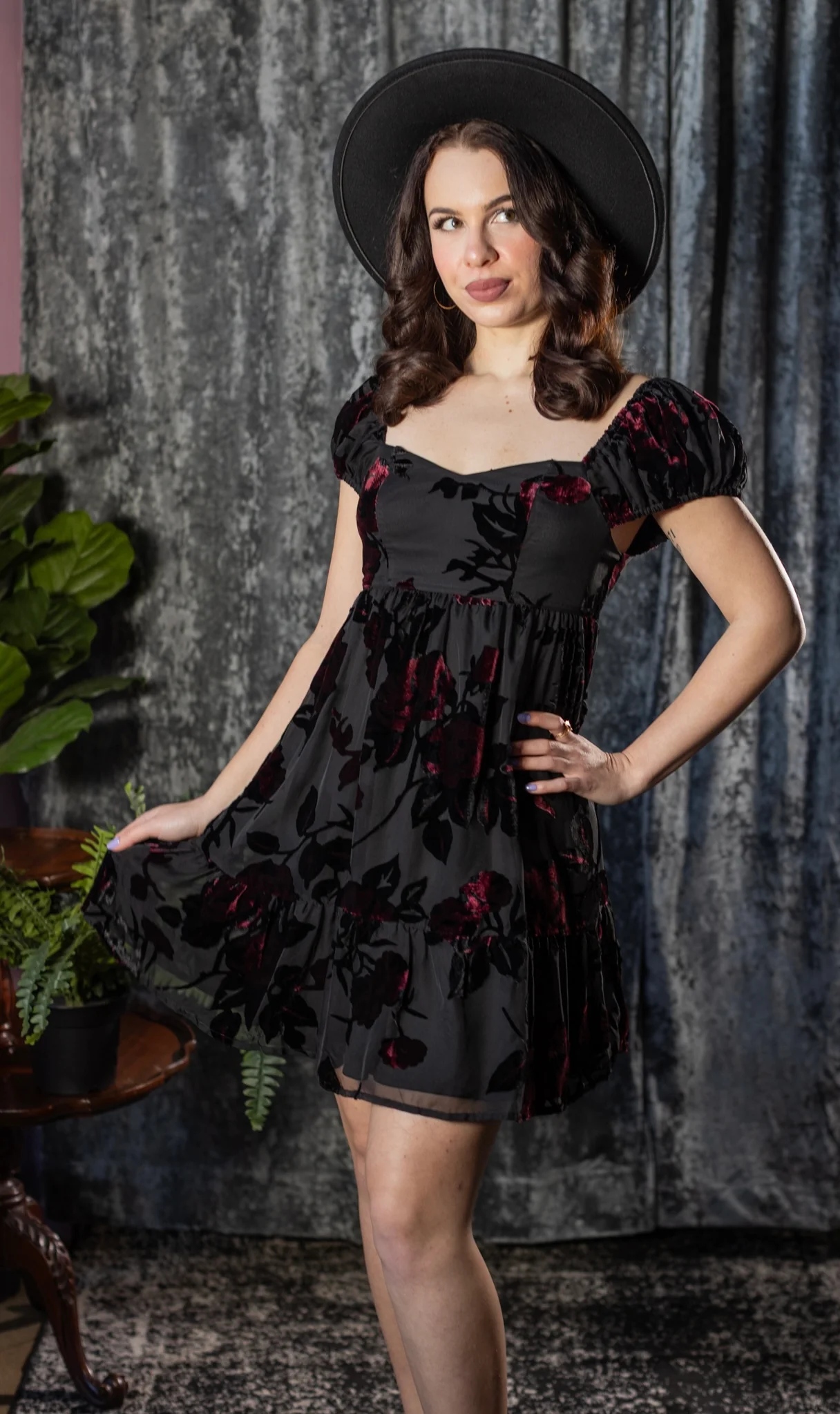 Reagan - Romantic Floral Babydoll Dress - Pre-Order