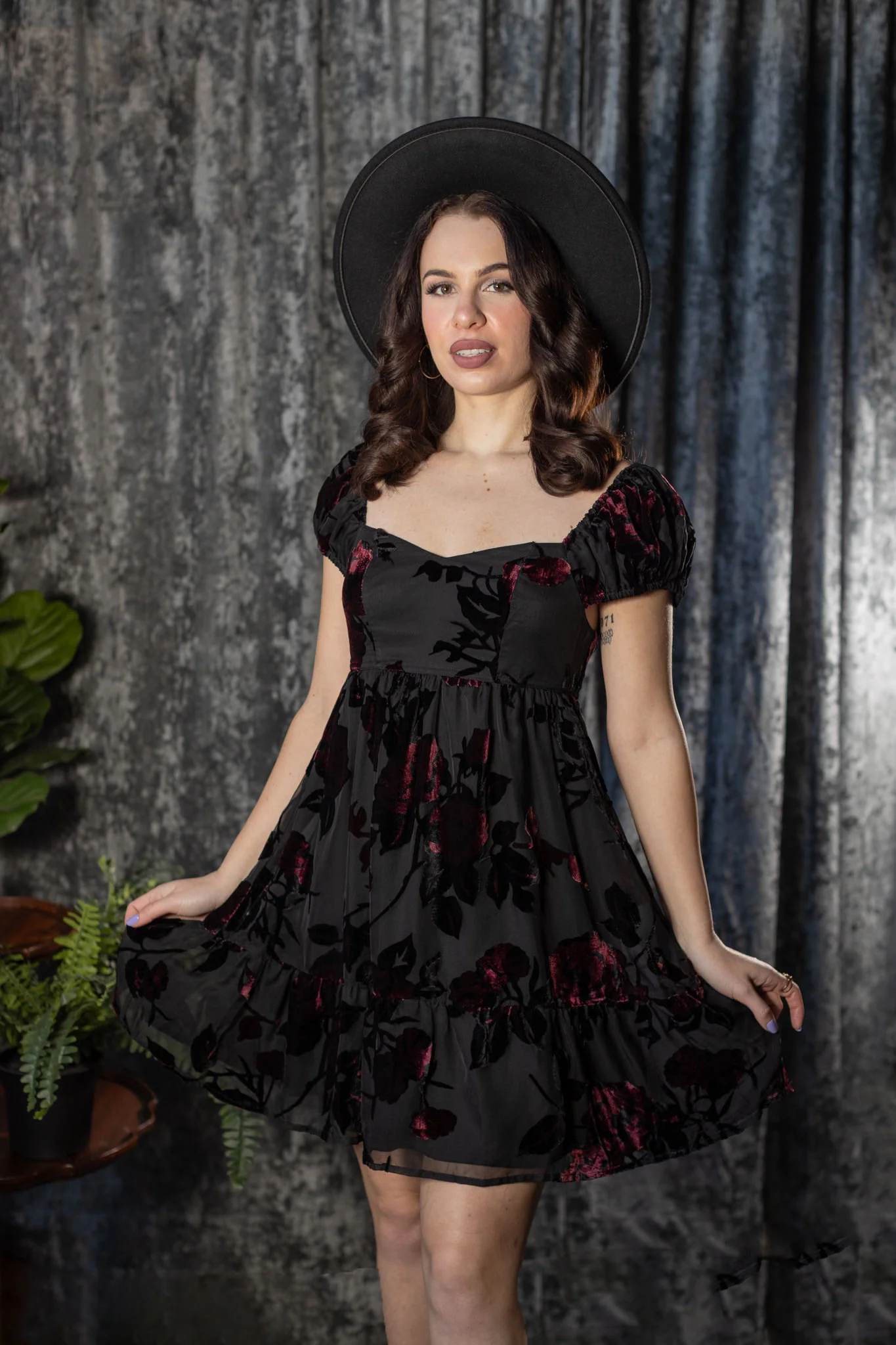 Reagan - Romantic Floral Babydoll Dress - Pre-Order - Image 2