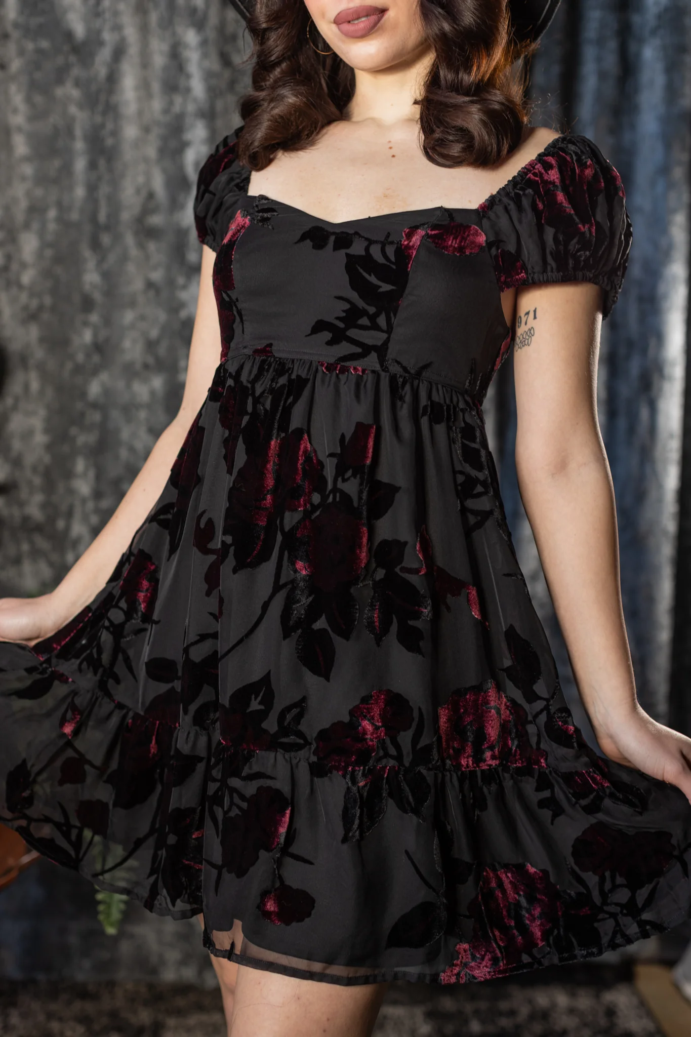 Reagan - Romantic Floral Babydoll Dress - Pre-Order - Image 3
