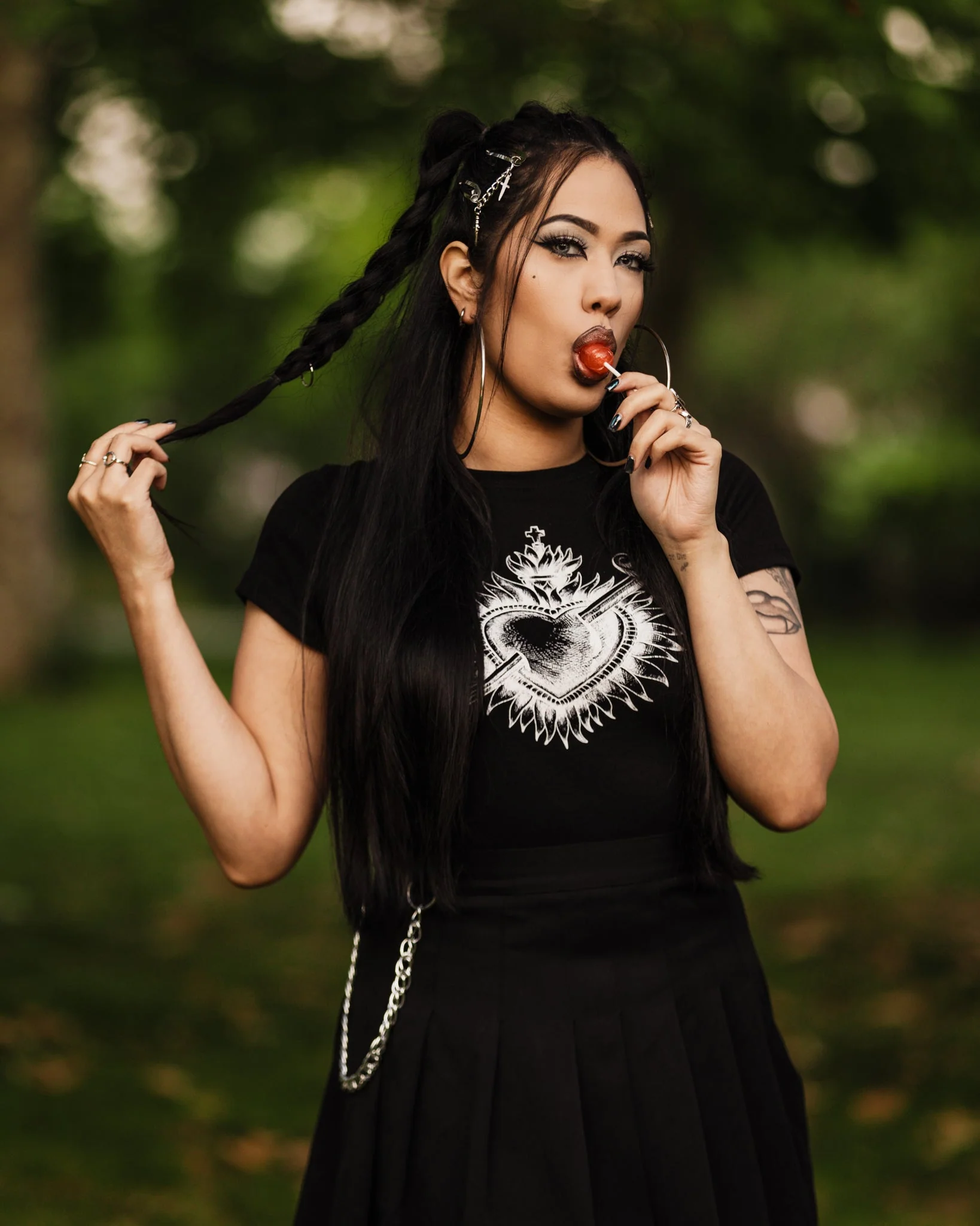 Sacred Heart Baby Tee - Image 2