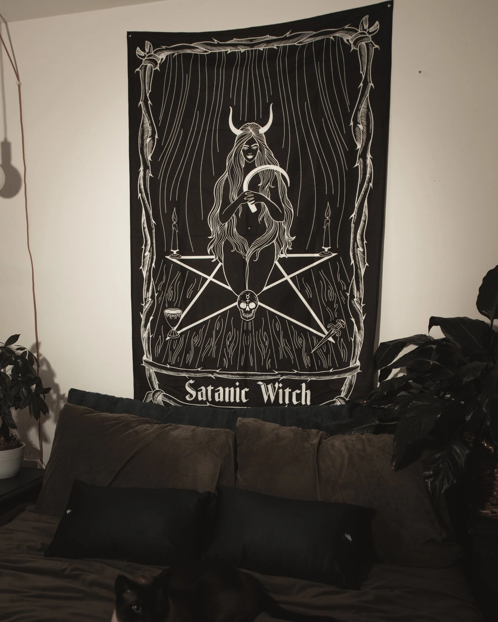 Satanic Witch Wall Tapestry - Image 3