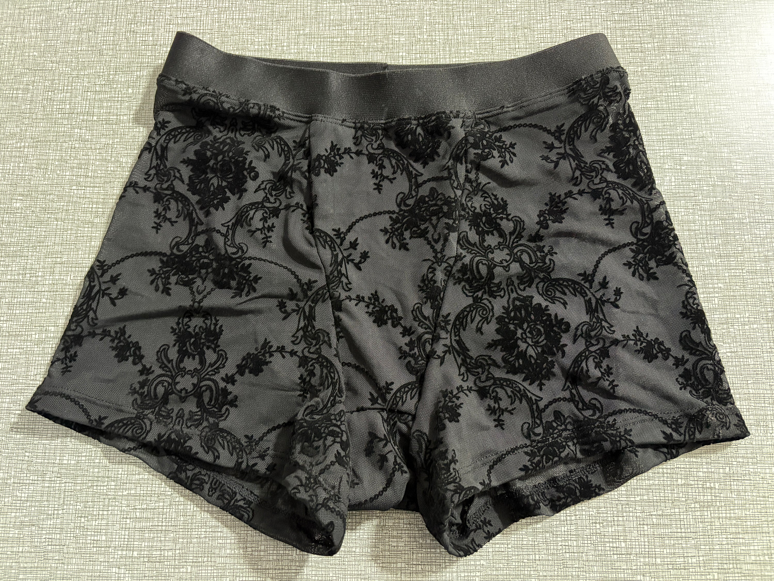 Sheer Boxer Briefs Shorts - Gothic DAMASK - PRE-ORDER - Image 3