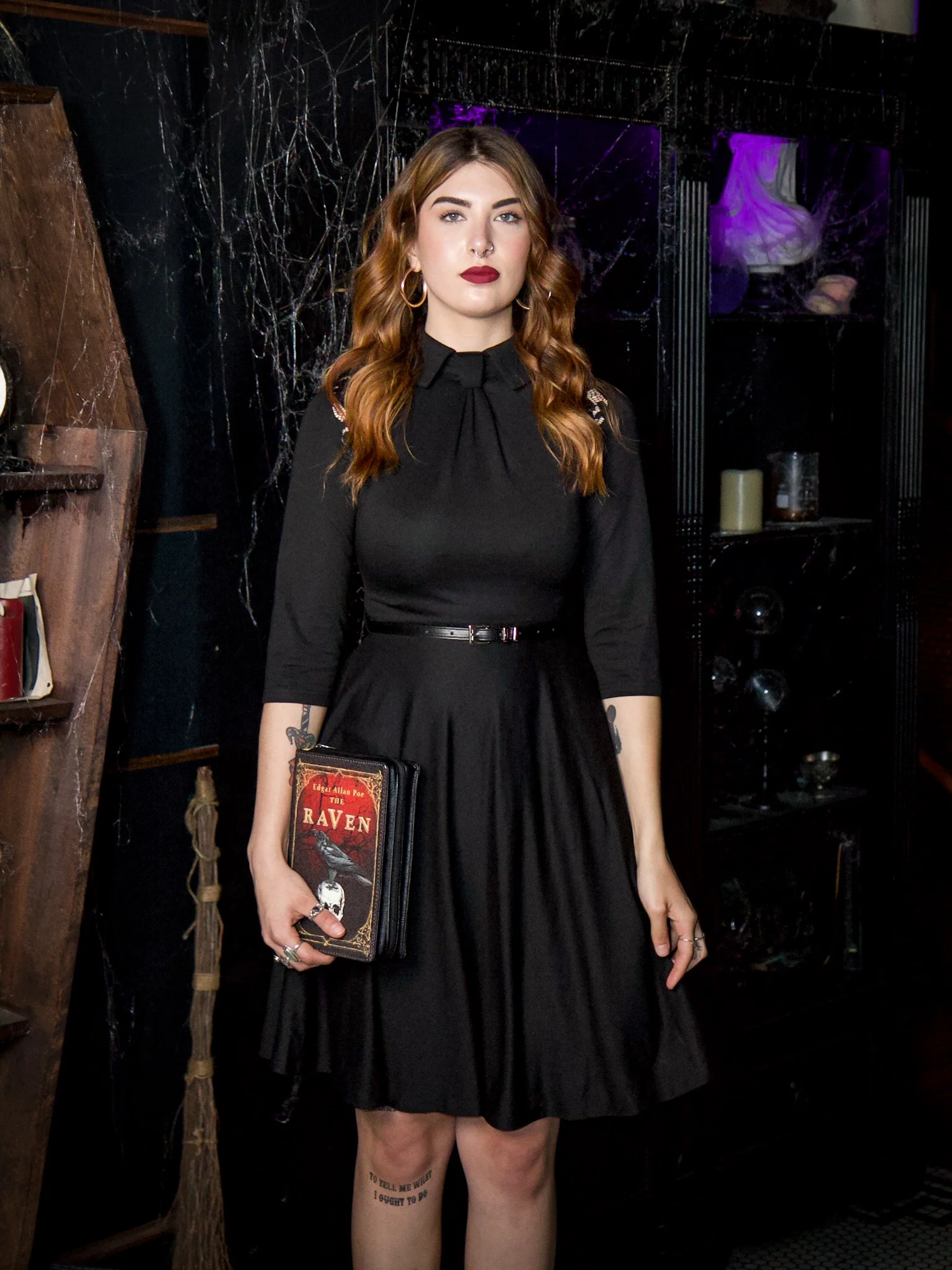 Shelley - Faux Tie Fit and Flare Dress - Image 3