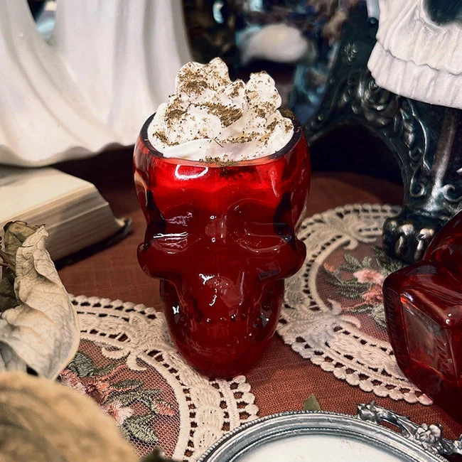 Skull Shot Glass - Red - READY TO SHIP