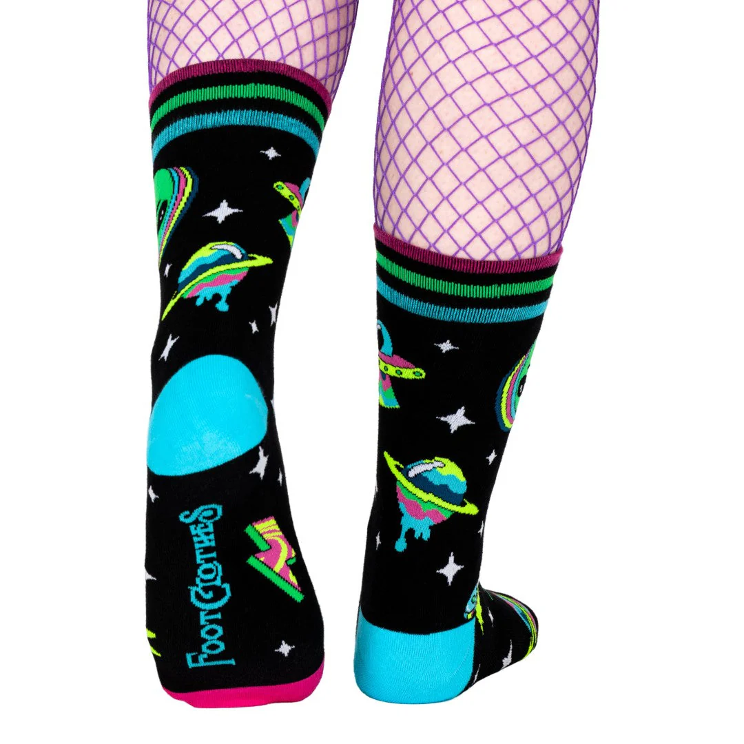 Spaced Out Alien Crew Socks - Image 8