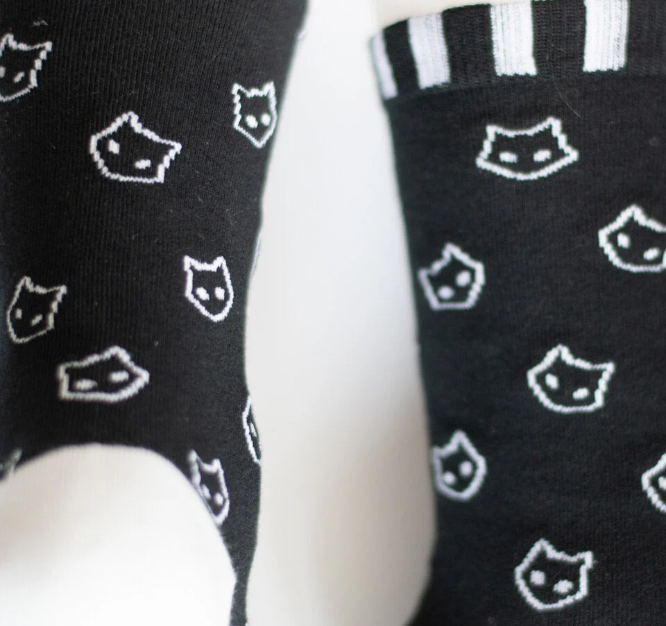 Spooky Cat Socks (One Size) - Image 2