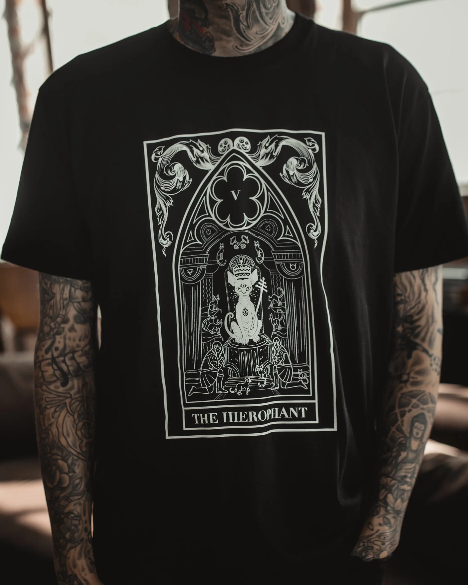 The Hierophant Tarot Tee - Image 2