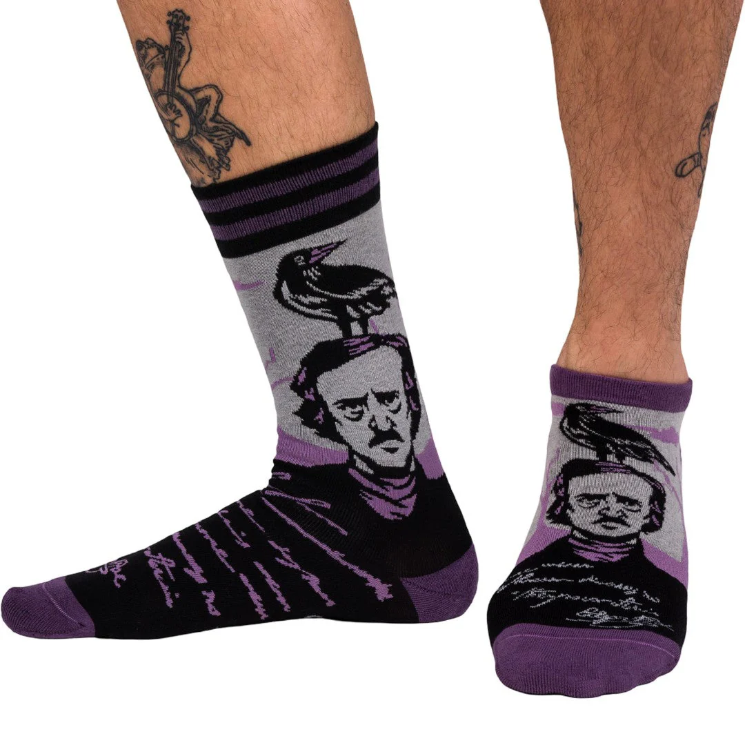 The Raven Poe Ankle and Crew Sock Pack | 2 Designs - Image 2