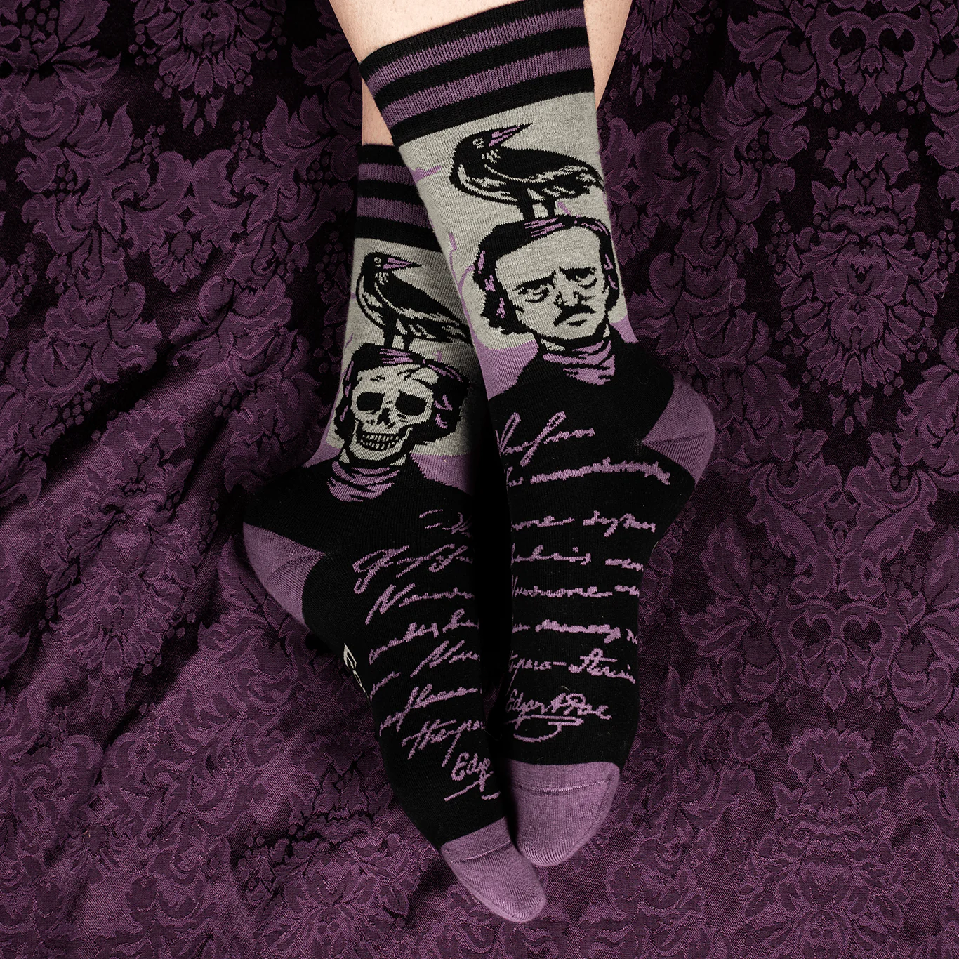 The Raven Poe Crew Socks - Image 7