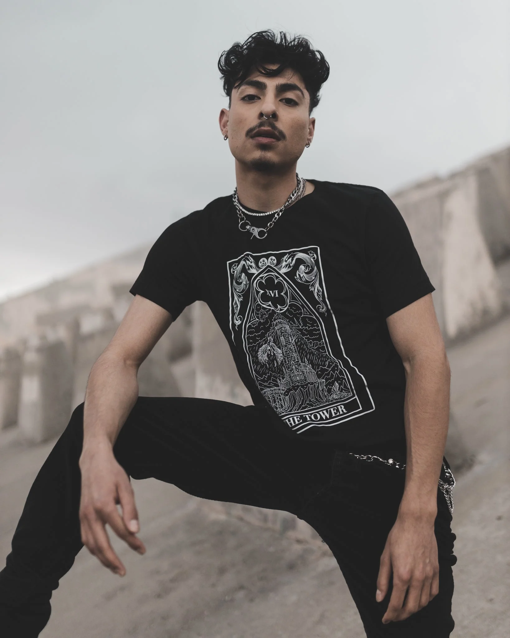 The Tower Tarot Tee - Image 2