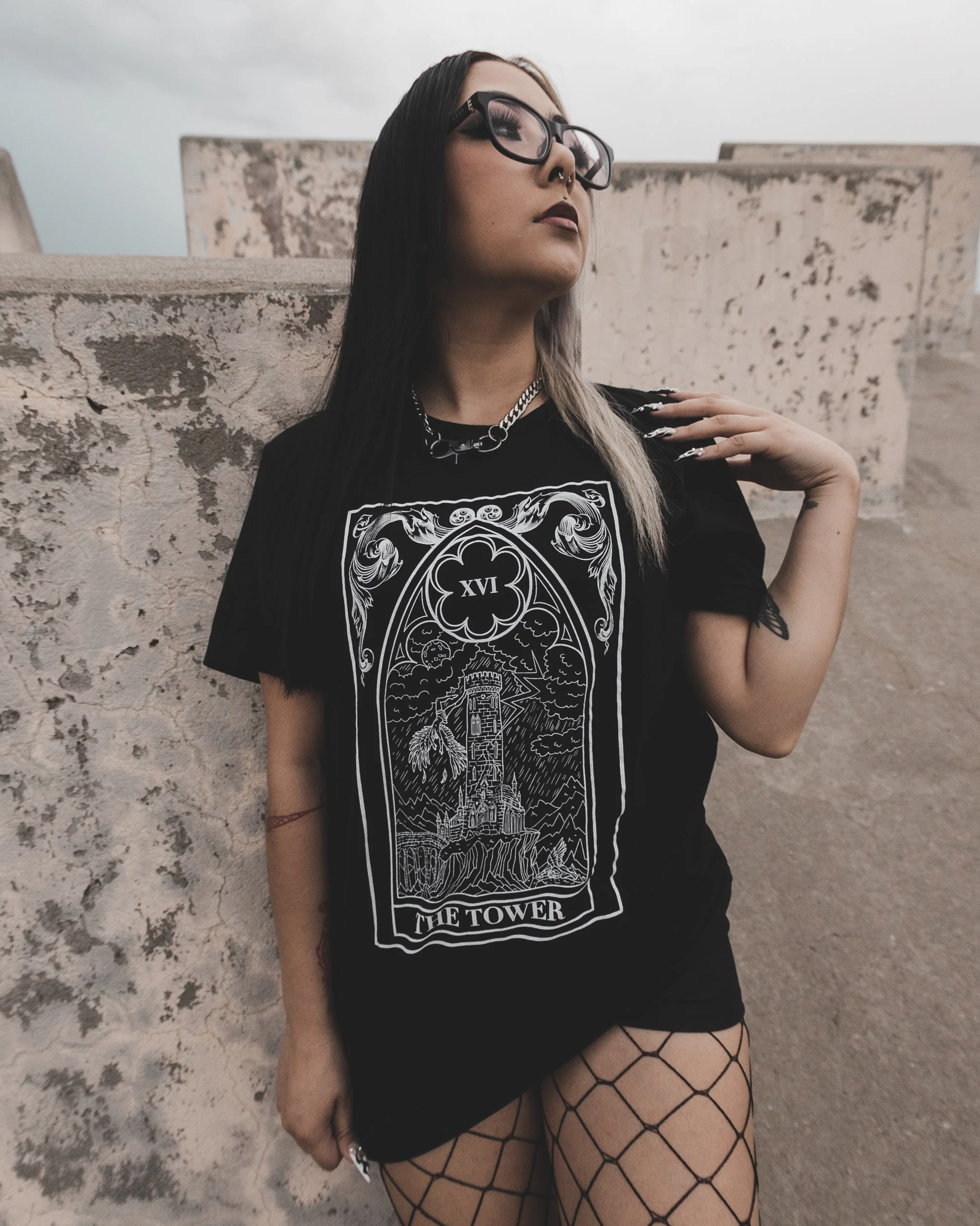 The Tower Tarot Tee - Image 3