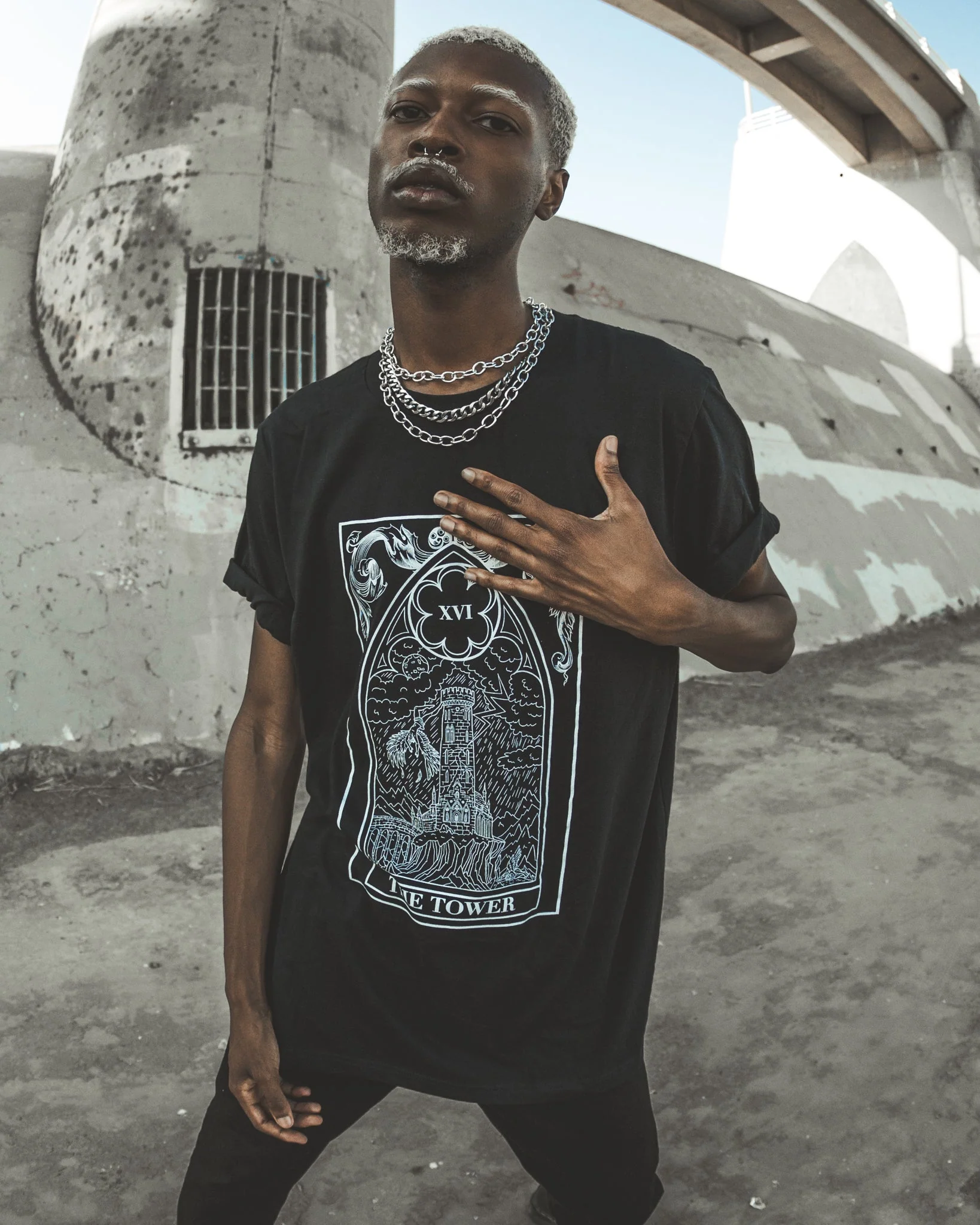 The Tower Tarot Tee - Image 6
