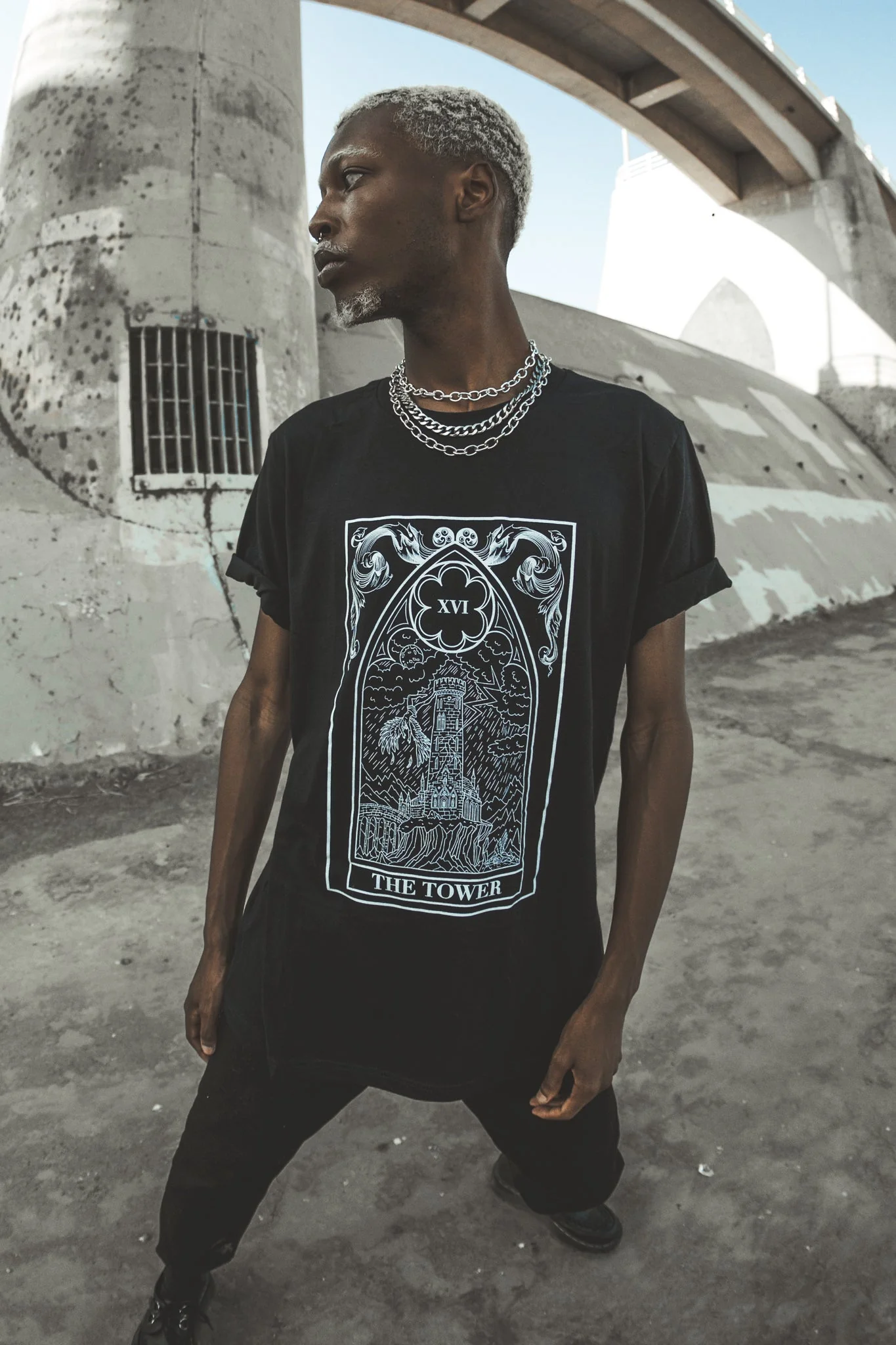 The Tower Tarot Tee - Image 7