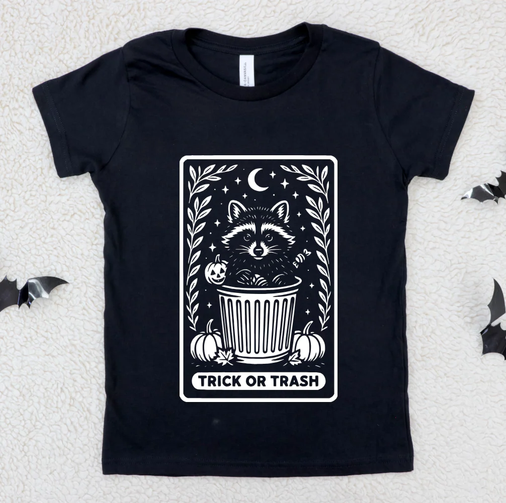 The Trick or Trash Tarot - Available in T-Shirt, Pullover, Hoodie, Tank or Long Sleeve