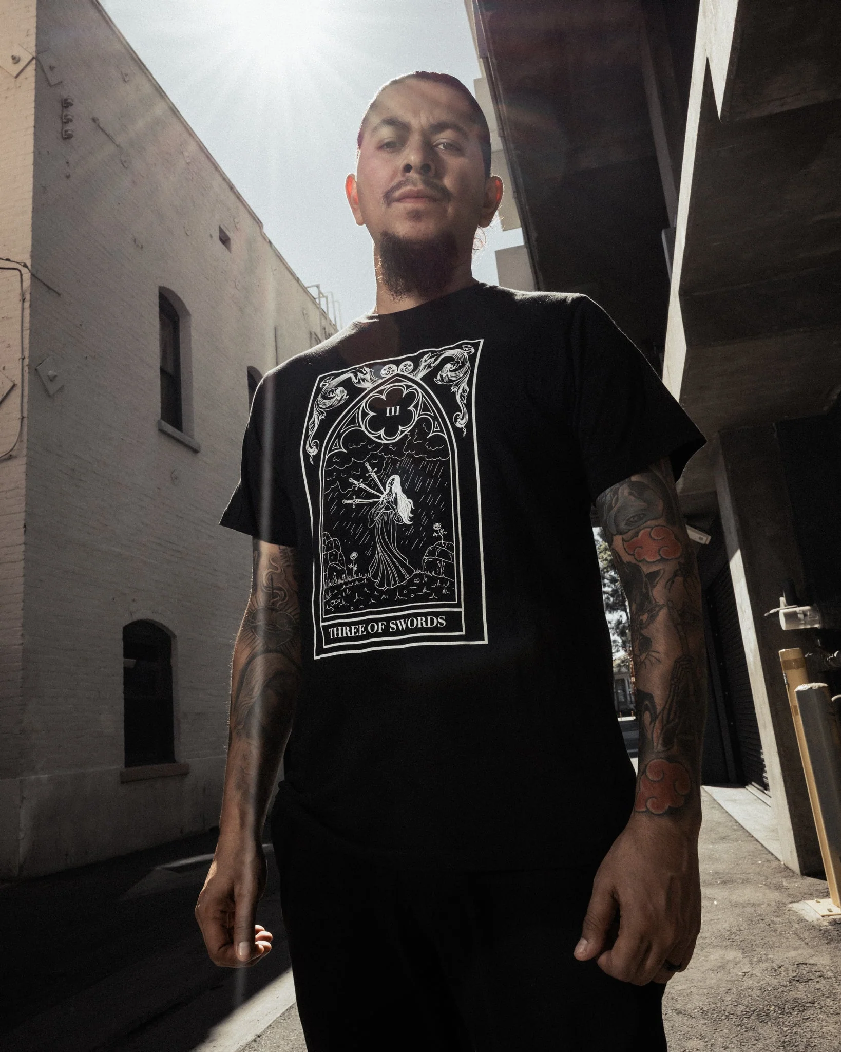Three Of Swords Tarot Tee - Image 3