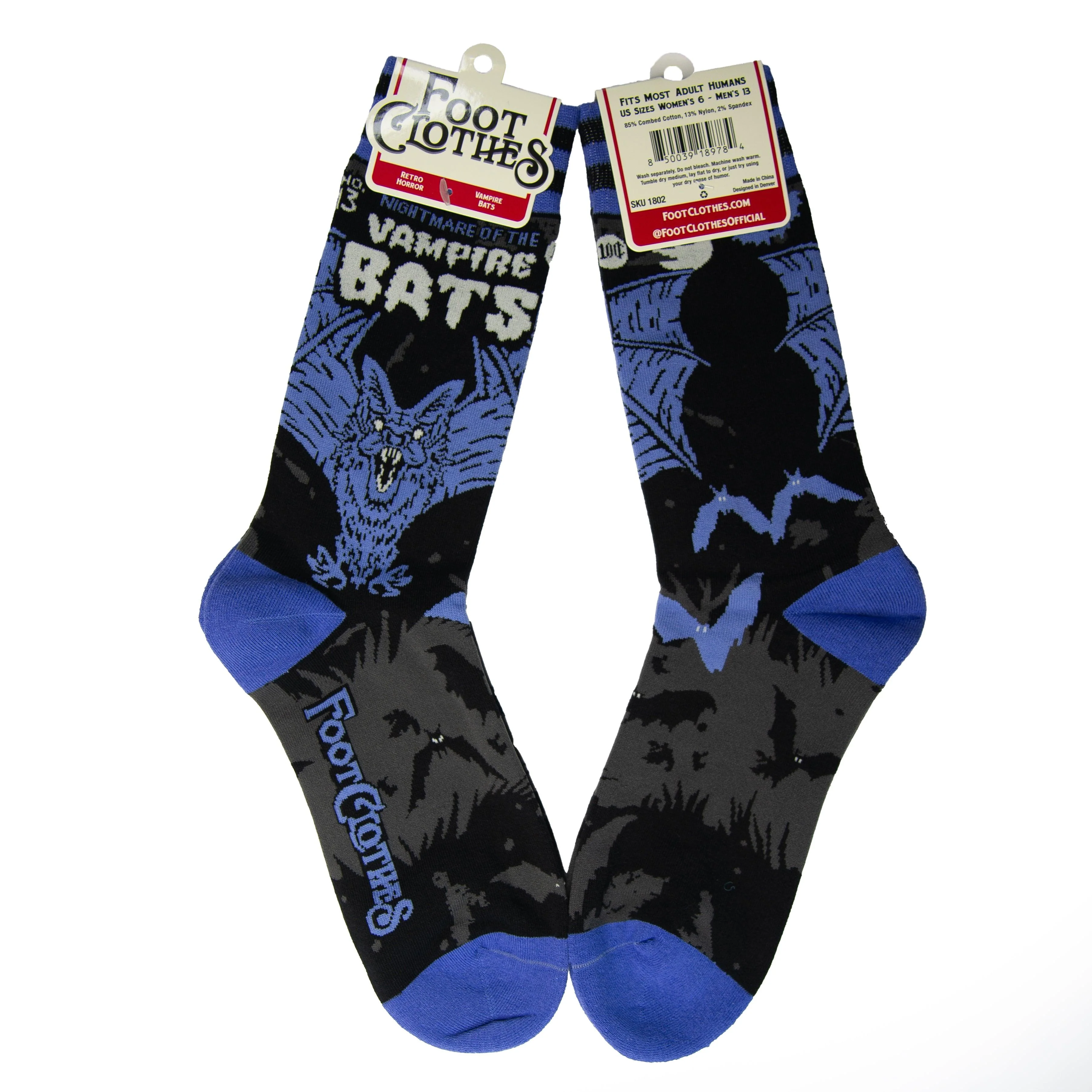 Vampire Bats Crew Socks - Image 17