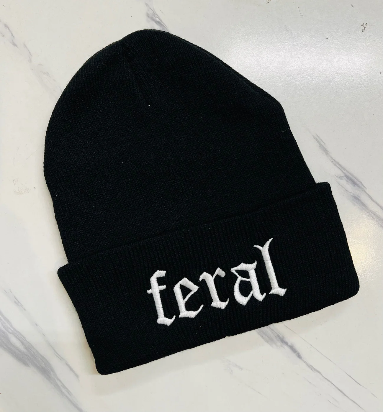 Vegan Beanie - Feral - READY TO SHIP