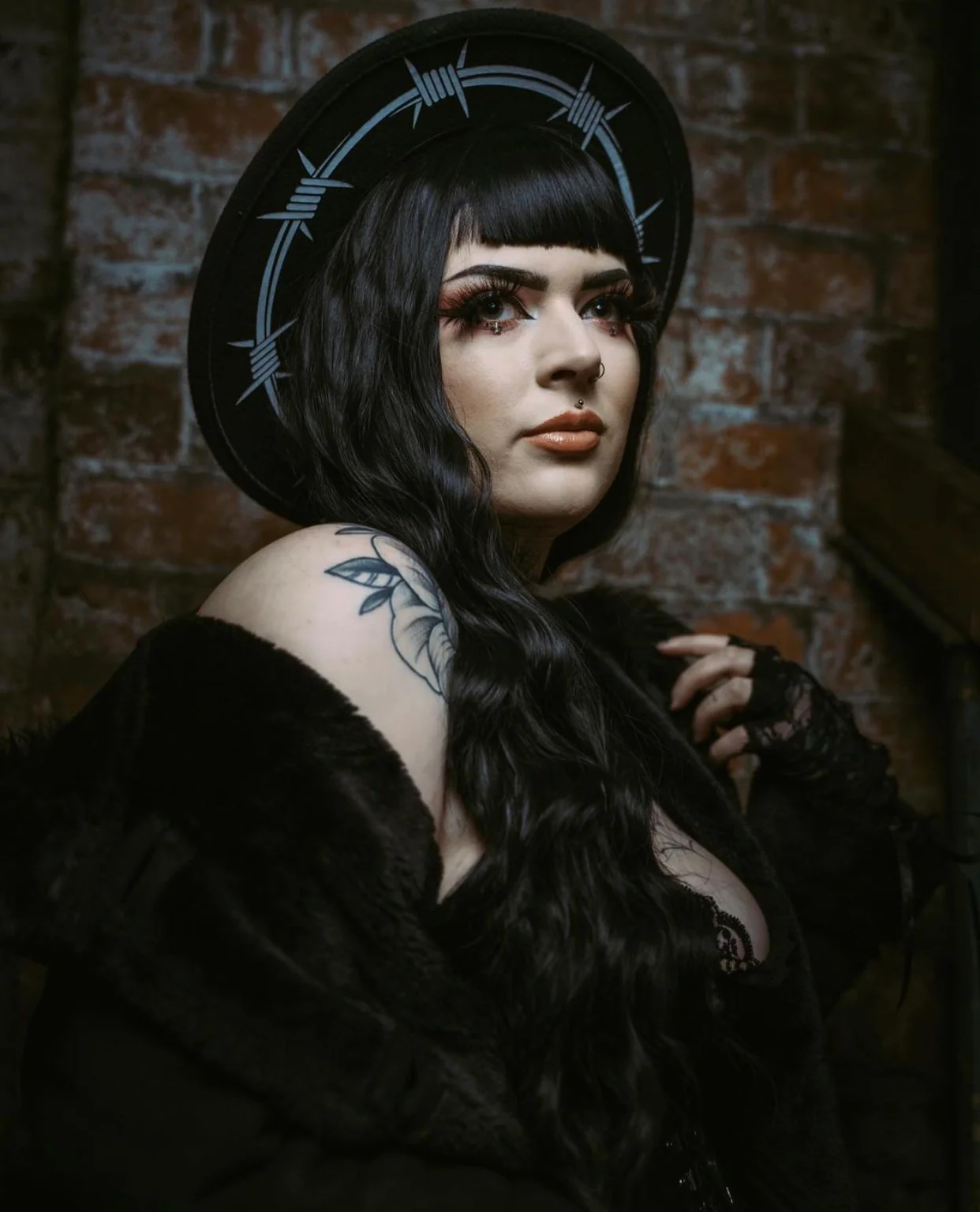 Vegan Felt Hat - Barbed Wire - Image 4