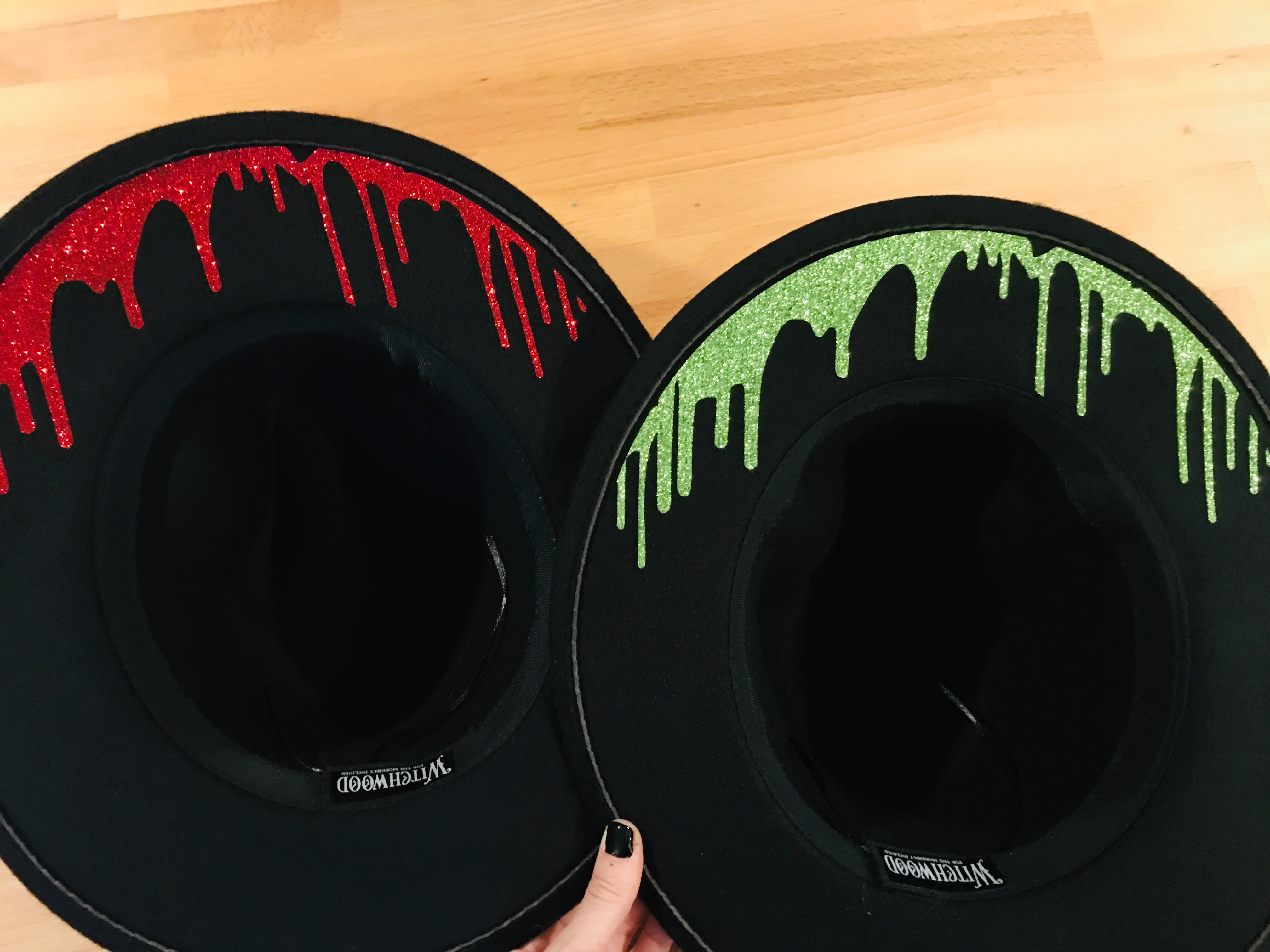 Vegan Felt Hat - Dripping Blood - Image 3