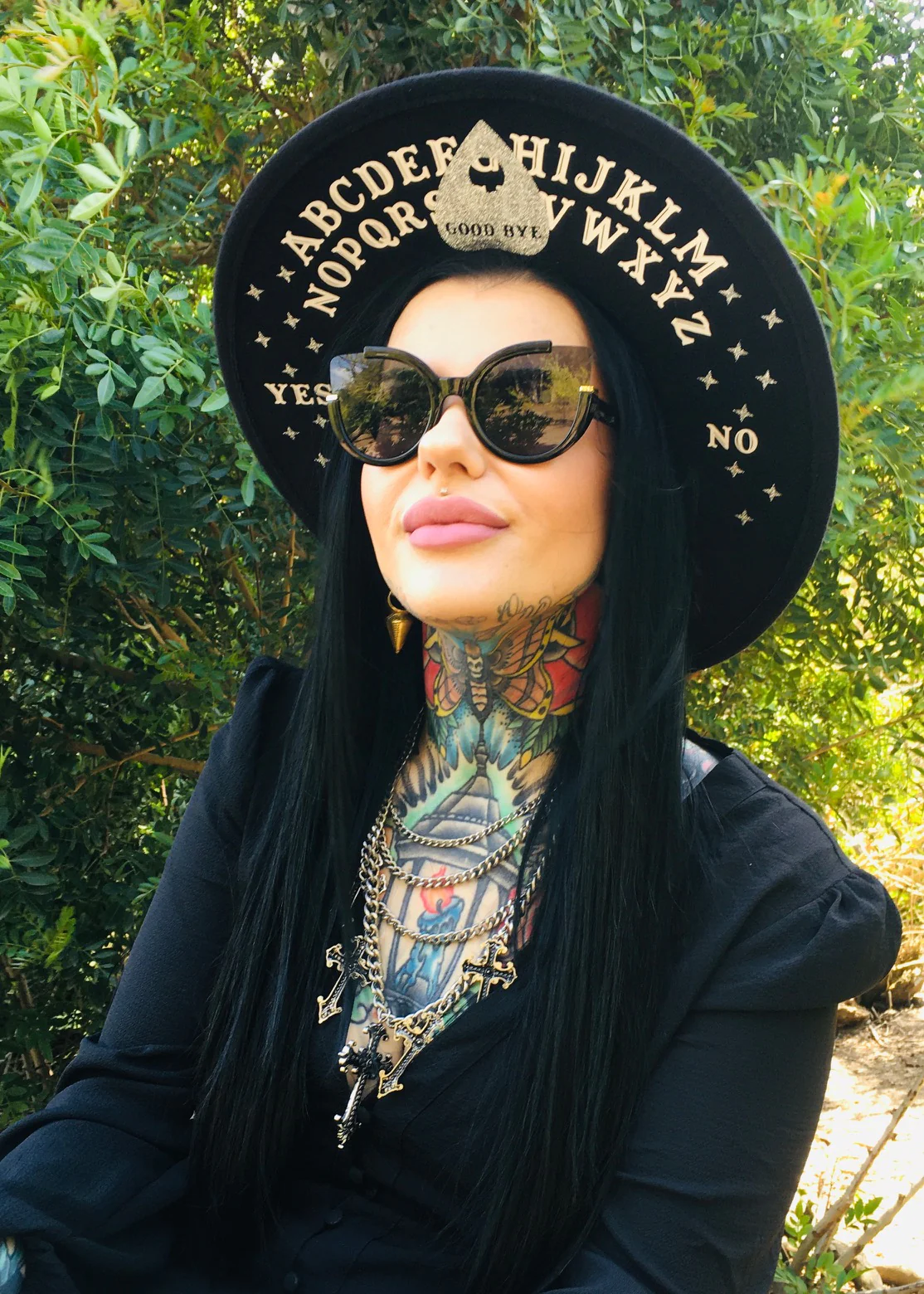 Vegan Felt Hat - XL Brim - Spirit Board - Image 3