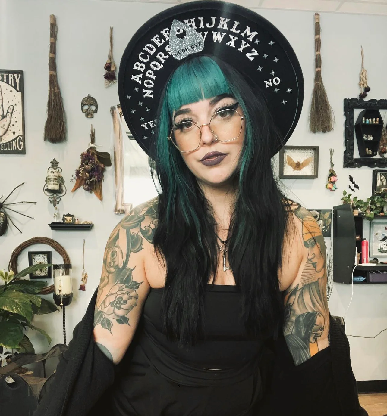 Vegan Felt Hat - XL Brim - Spirit Board - Image 5