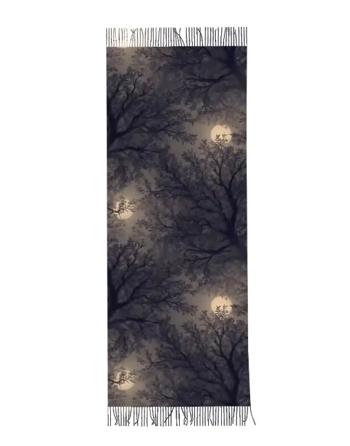 Vegan Scarf - Moonlit Forest