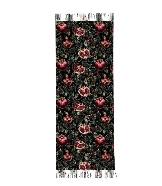 Vegan Scarf - Pomegranates
