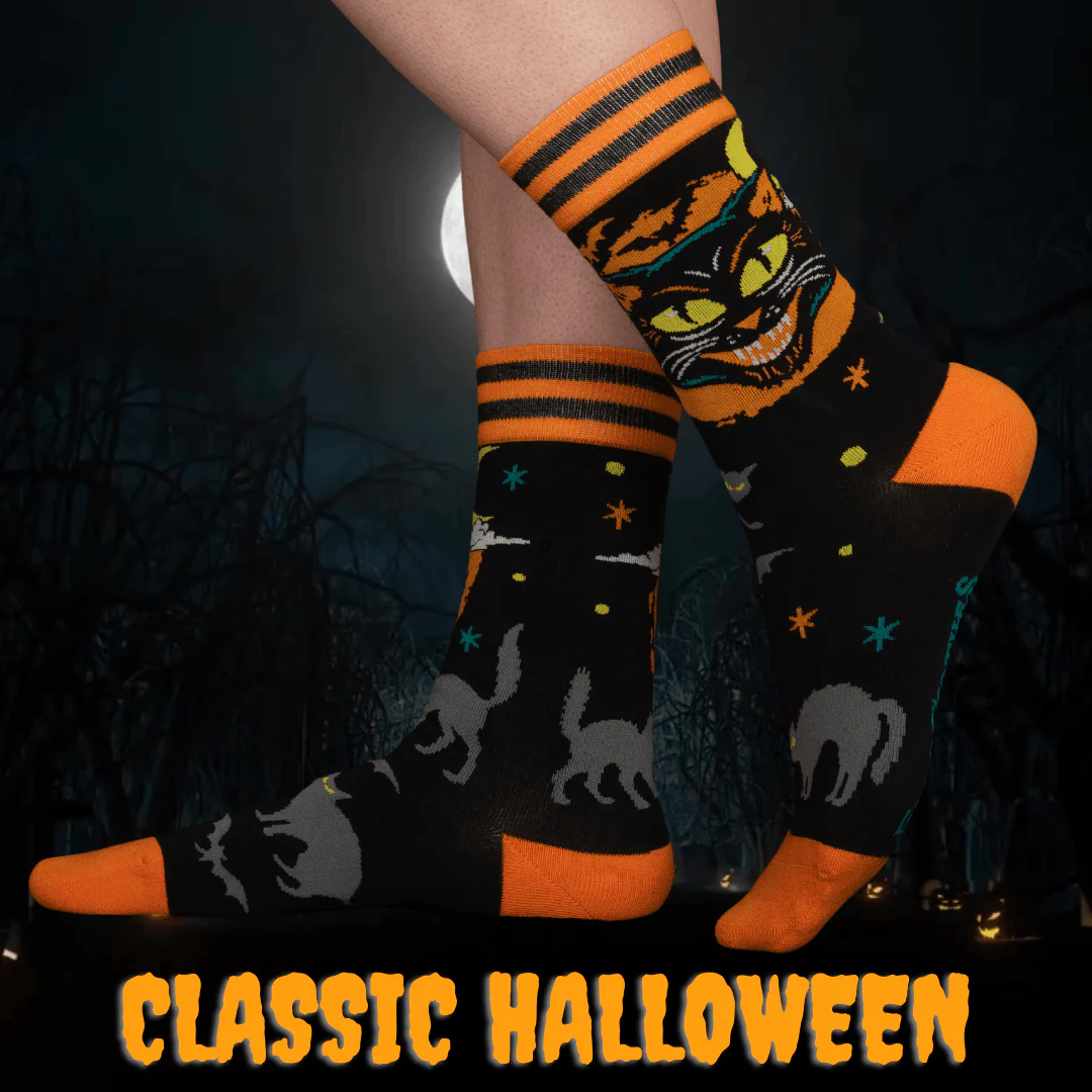 Vintage Black Cat Crew Socks - Image 10