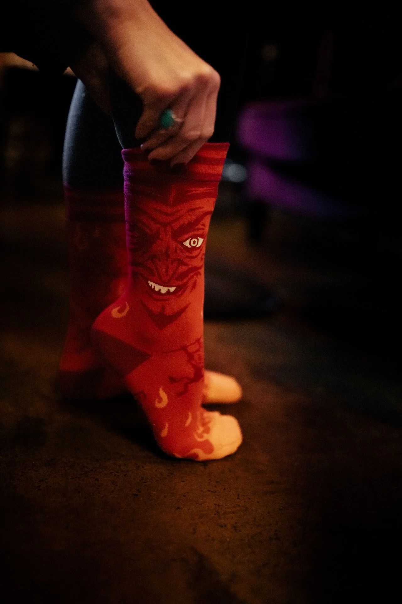 Vintage Devil Crew Socks - Image 3