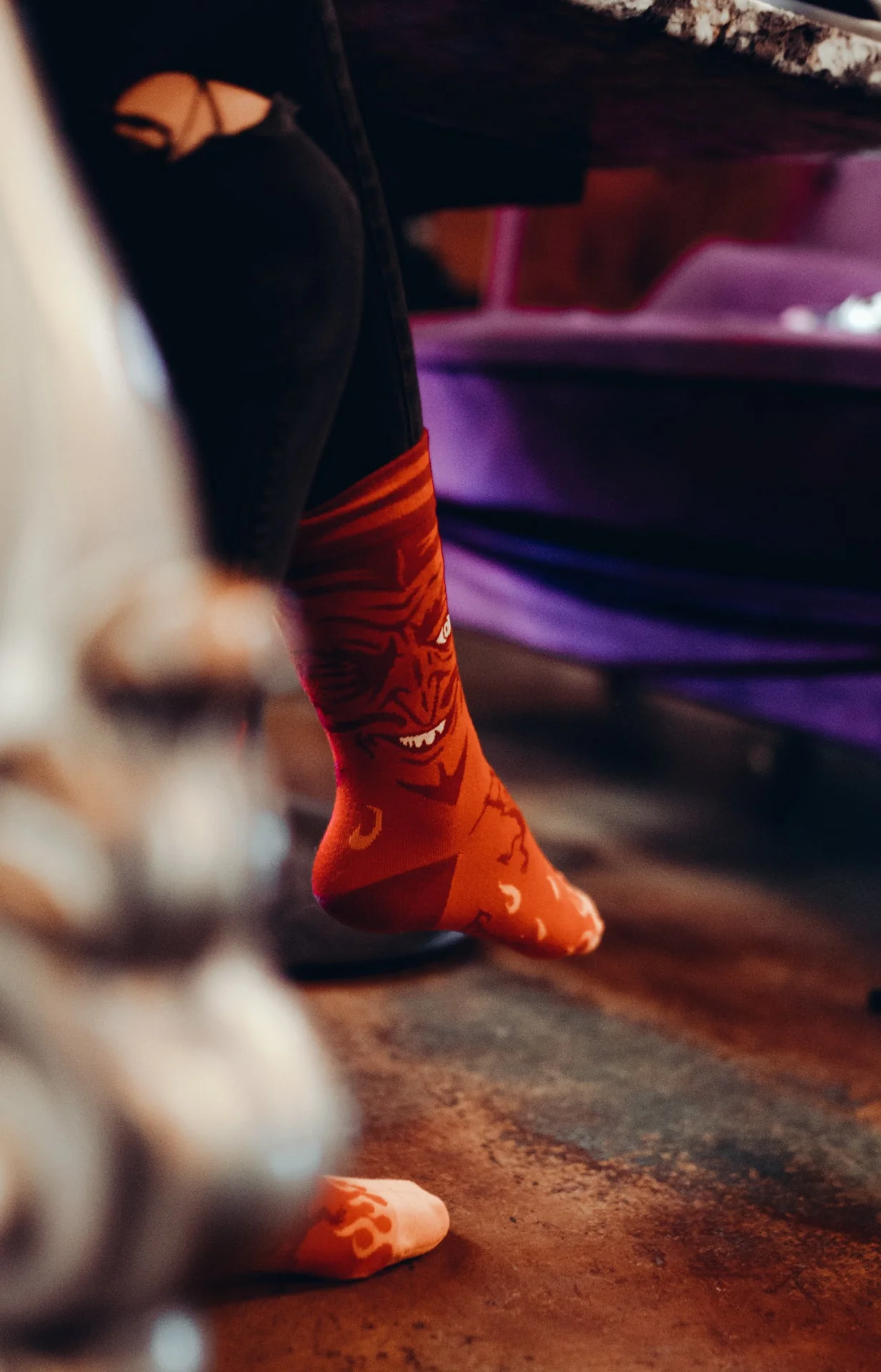 Vintage Devil Crew Socks - Image 4