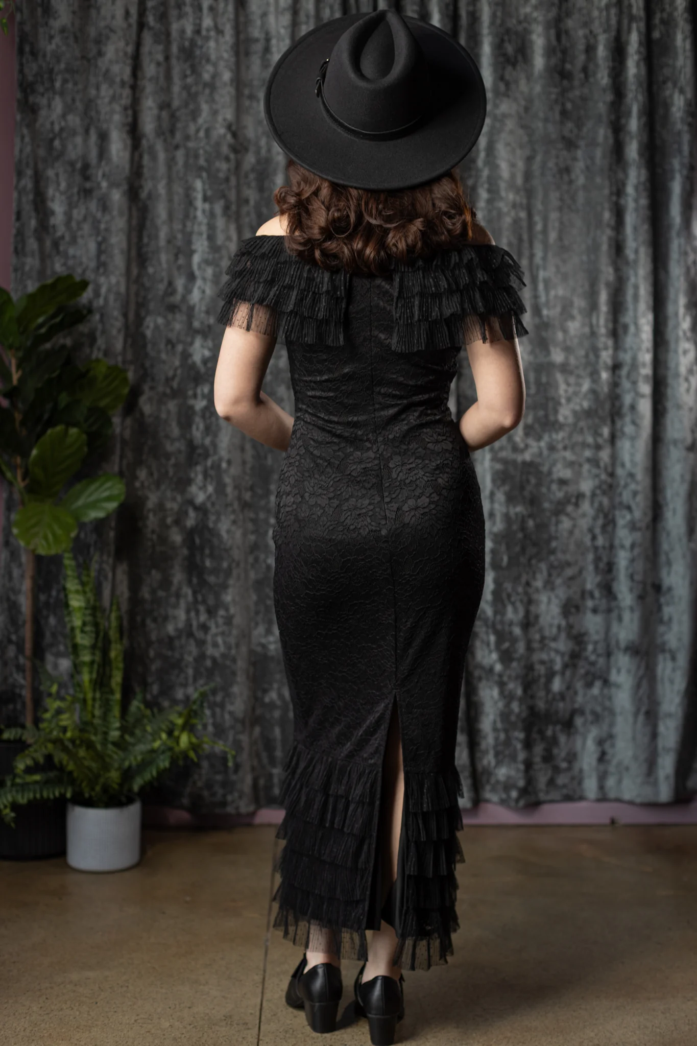 WILHELMINA - off the shoulder lace ruffle dress - PRE-ORDER - Image 6